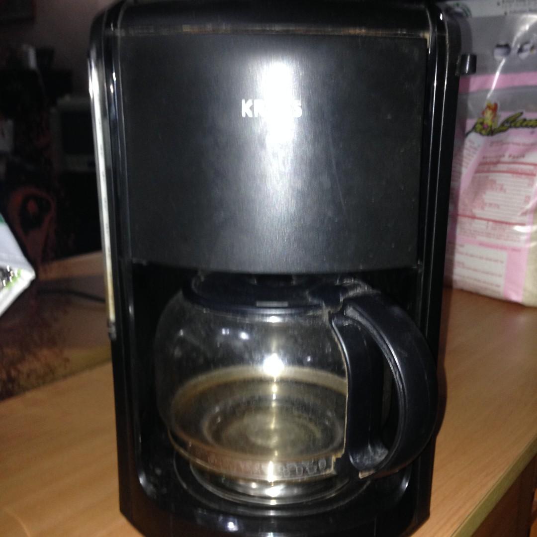 Krups coffee maker (Category: Coffee Machines & Makers) located in Manila. Submitted by tinseyra (Listing ID 226058221, Image 1). Description: Slightly use krups coffee maker 4-5cups of coffee. .