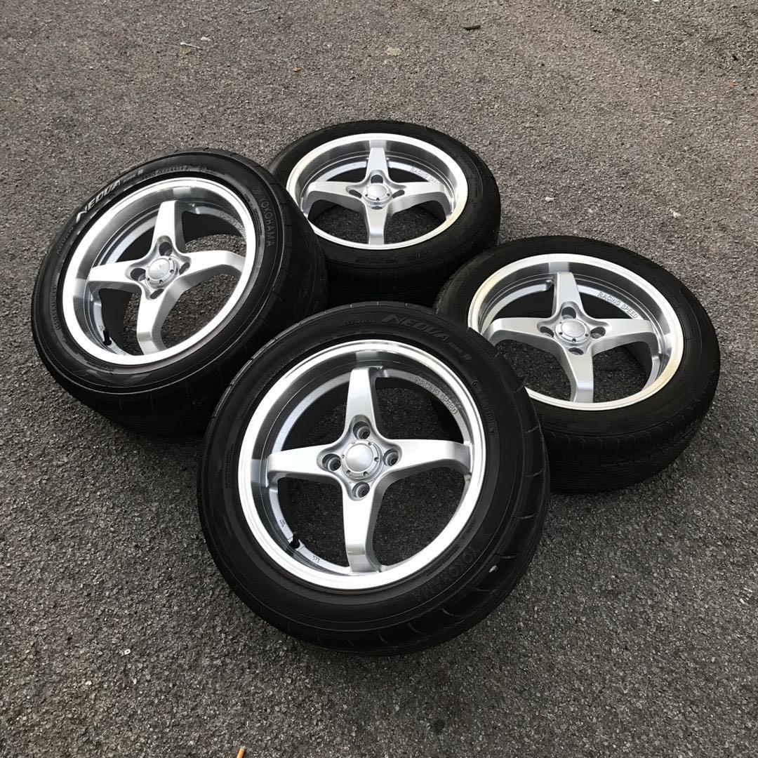 lenso 15 inch sports rim myvi tyre 70%, Auto Accessories on Carousell