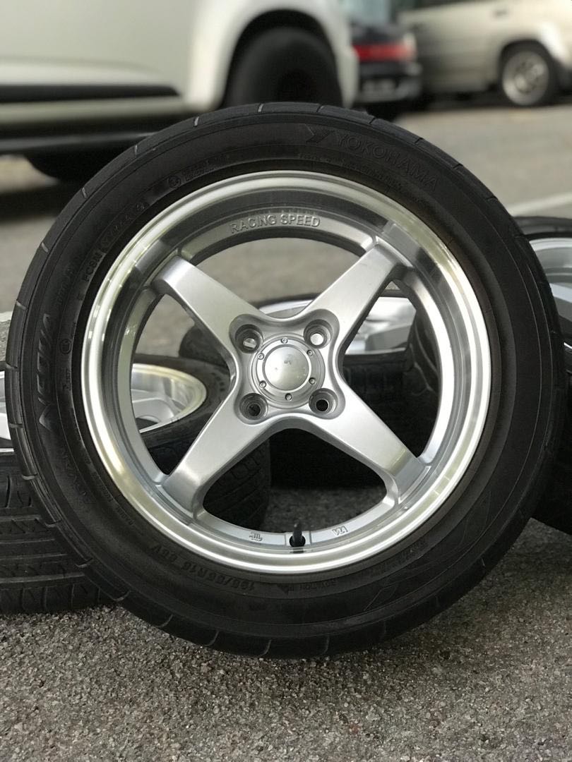 lenso 15 inch sports rim myvi tyre 70%, Auto Accessories on Carousell