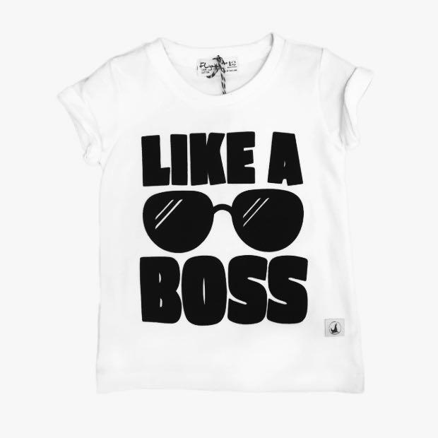 LIKE A BOSS Cotton Tshirt for Toddler Boys Girls 1 to 4 years old Babies Kids Babies Kids Fashion on Carousell