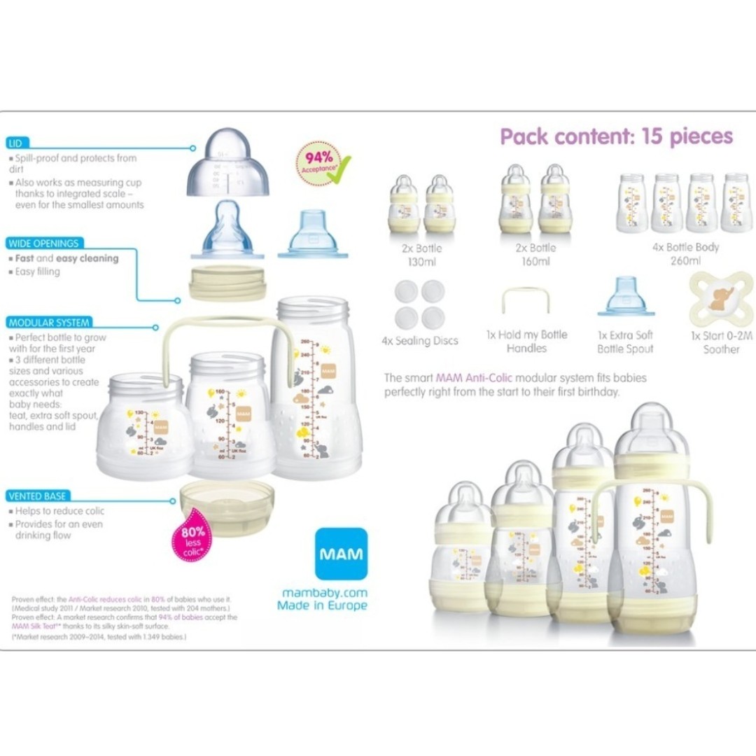 mam bottles starter set