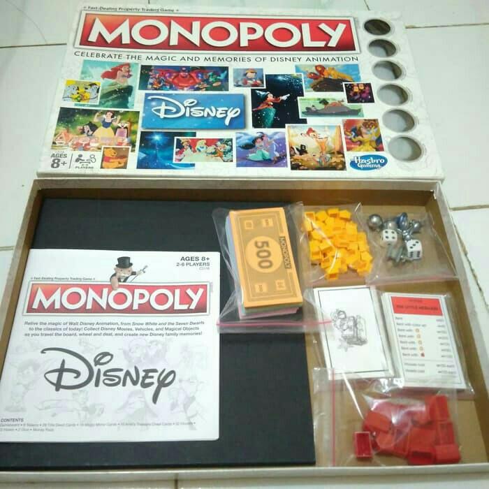 Monopoly Disney Animation Original Hasbro Toys Collectibles