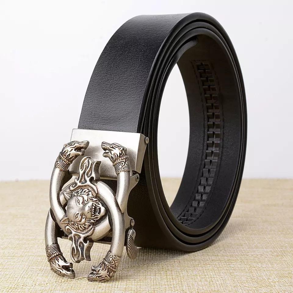 new men s tiger head tiger head automatic buckle belt leather belt