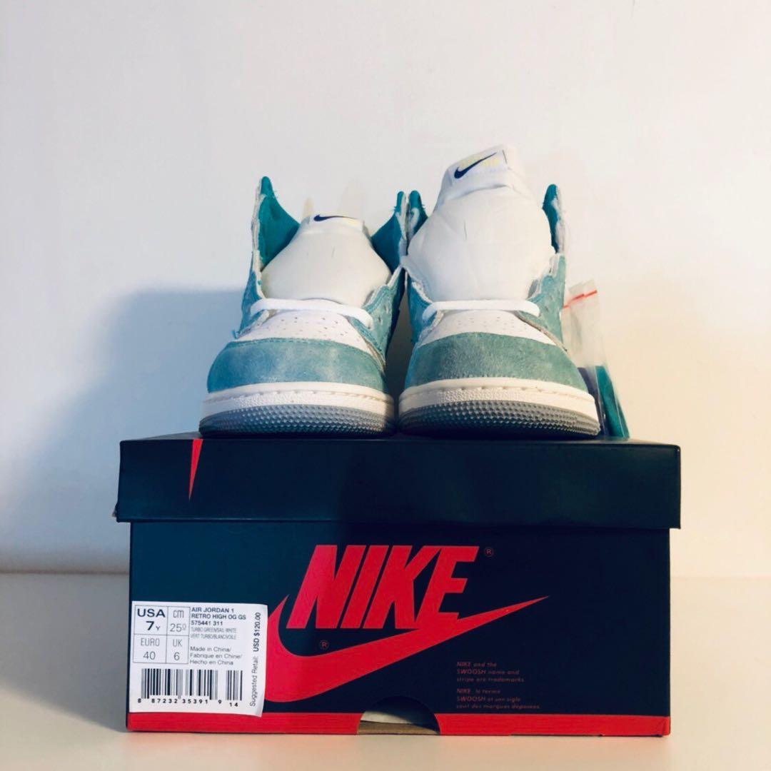 Jordan 1 turbo green sail white sales
