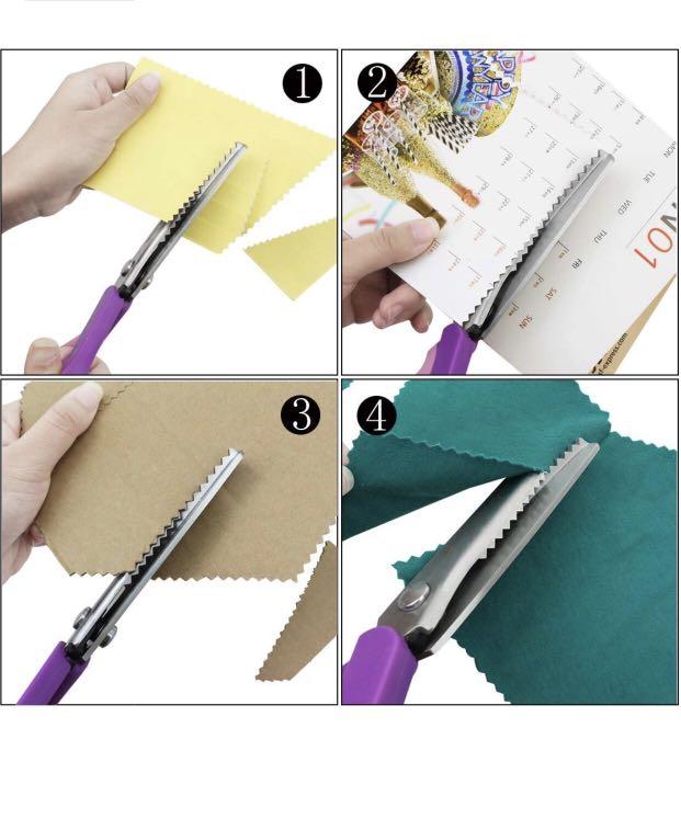 Pinking Shears, P.LOTOR 9.3 Inches Handled Professional Stainless Steel