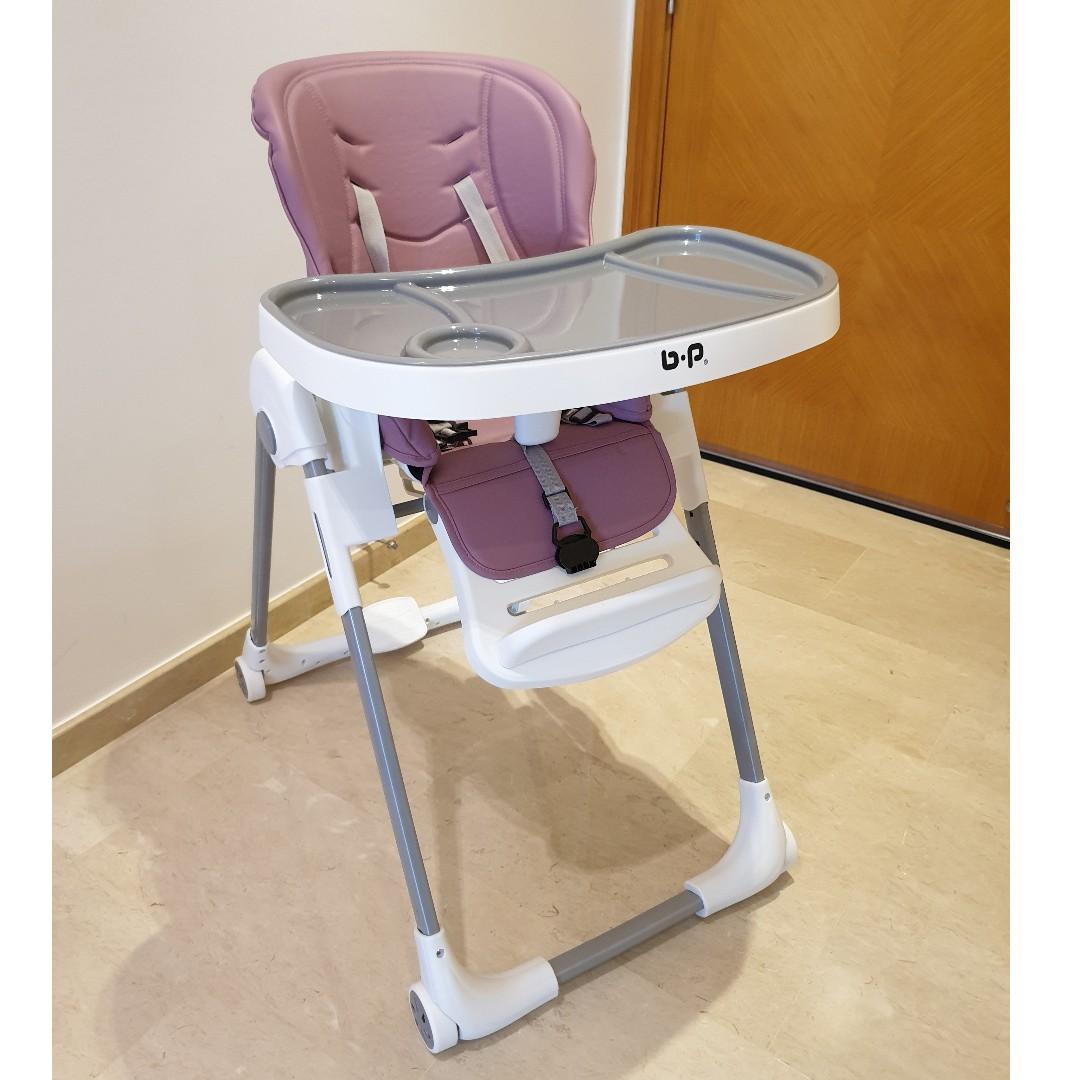 purple high chair