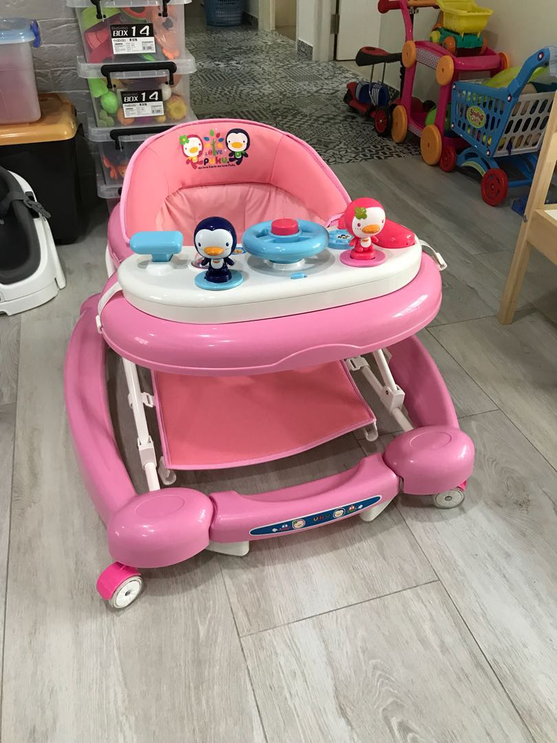 Puku Baby Walker (Pink), Babies & Kids, Infant Playtime on Carousell