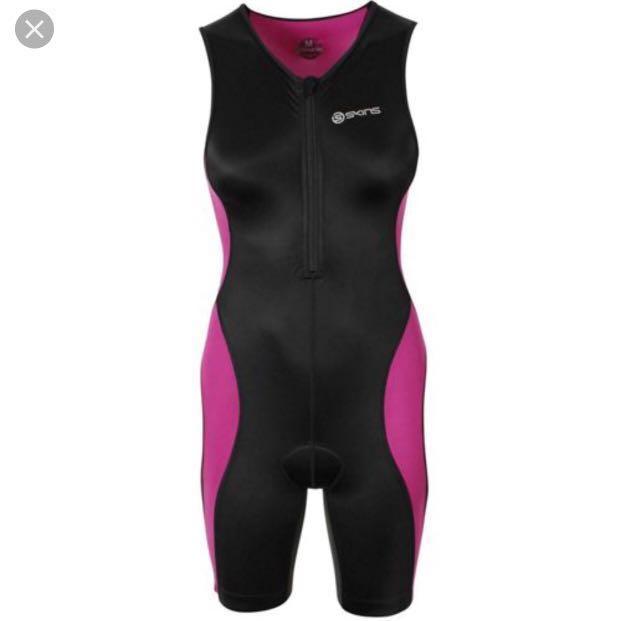 Skins TRI 400 Women’s Compression Tri Suit with Front Zip, Men's