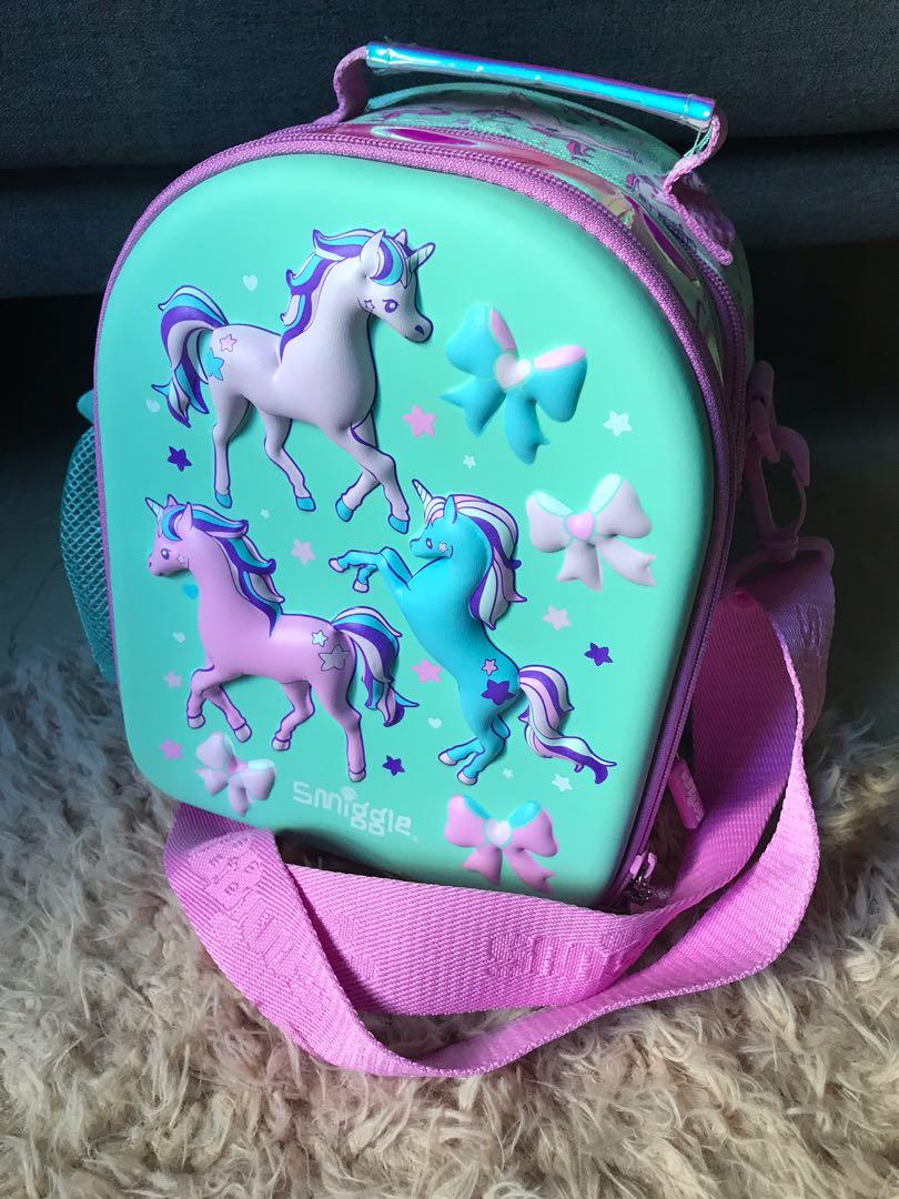 Smiggle Lunch Bag Unicorn with Strap 