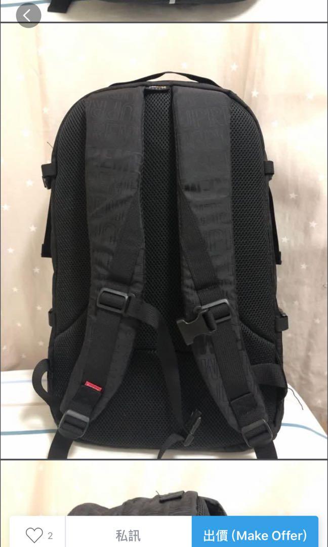 supreme ss19 backpack black