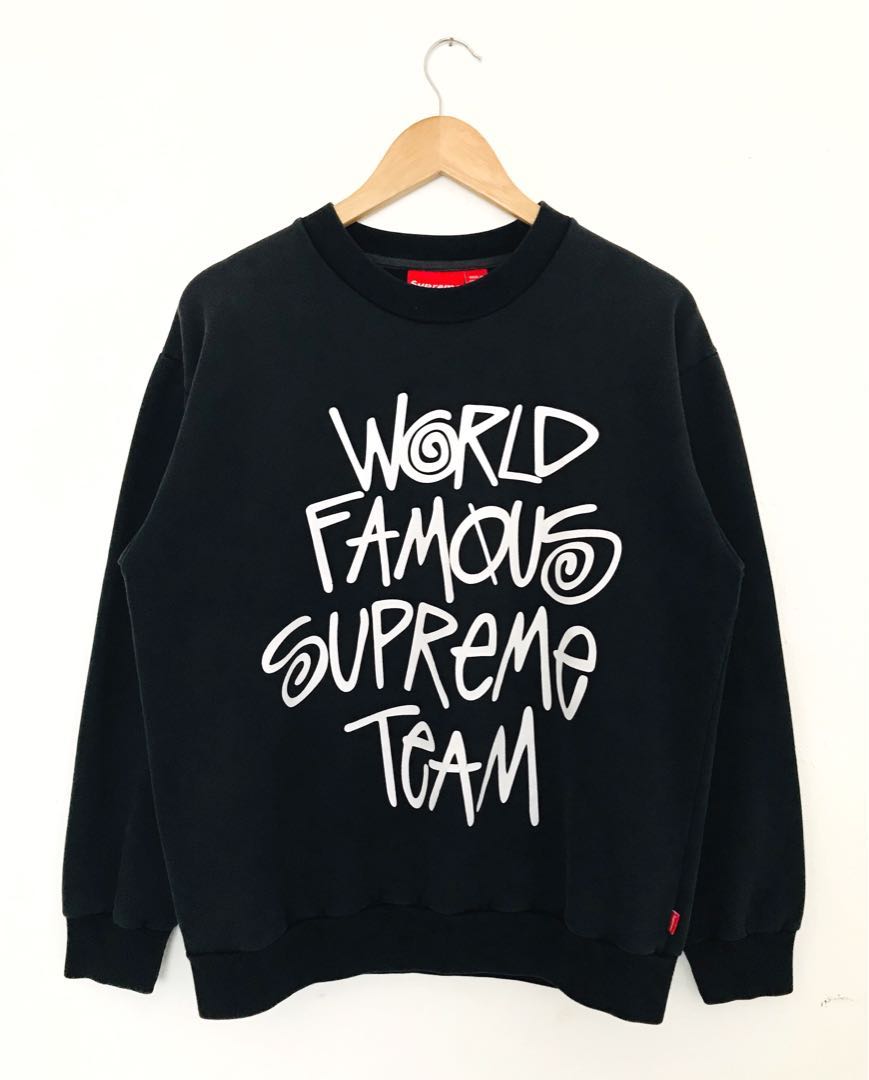 supreme world famous sweatshirt