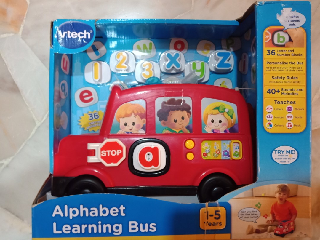 Vtech alphabet learning bus, Babies & Kids, Infant Playtime on Carousell