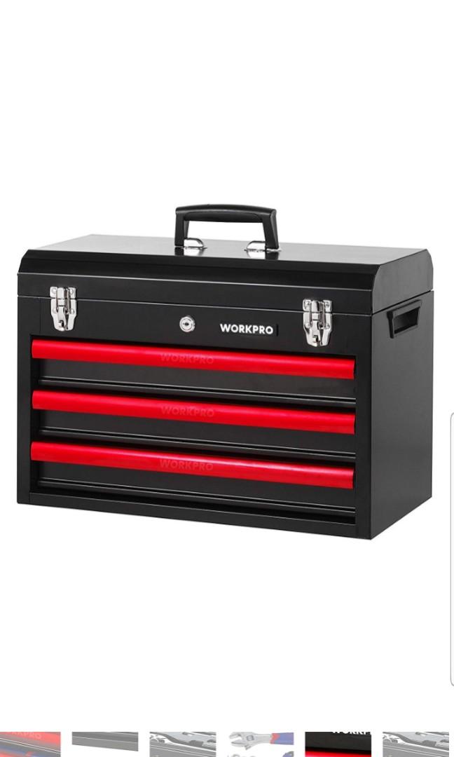 Workpro Mechanics Tool Set Metal Tool Box Chest Storage Drawers