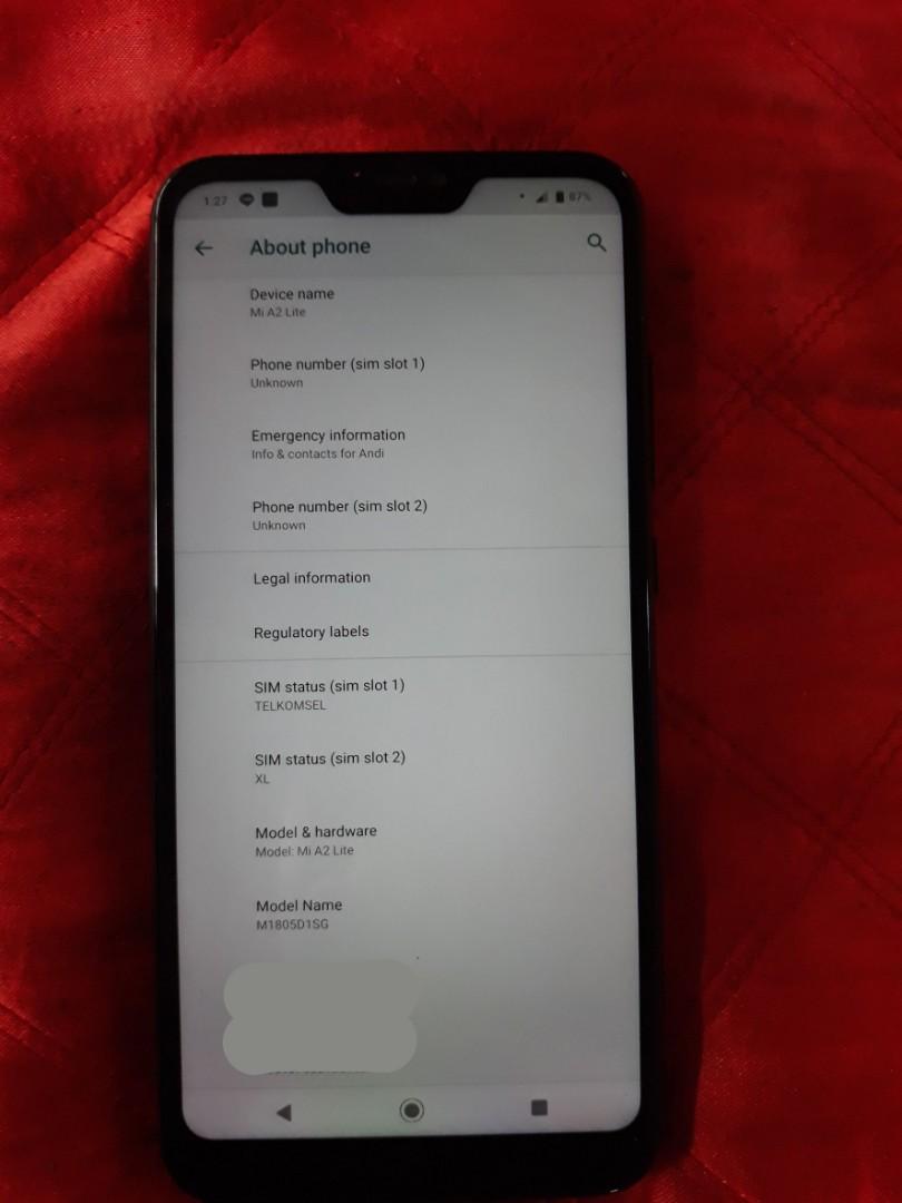 Xiaomi Mi A2 Lite 4 64 Fullset Cari S8 4 64 Telepon Seluler Tablet Ponsel Android Xiaomi Di Carousell
