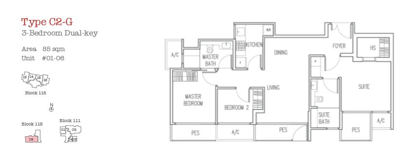 3 Bedroom63227232334211112