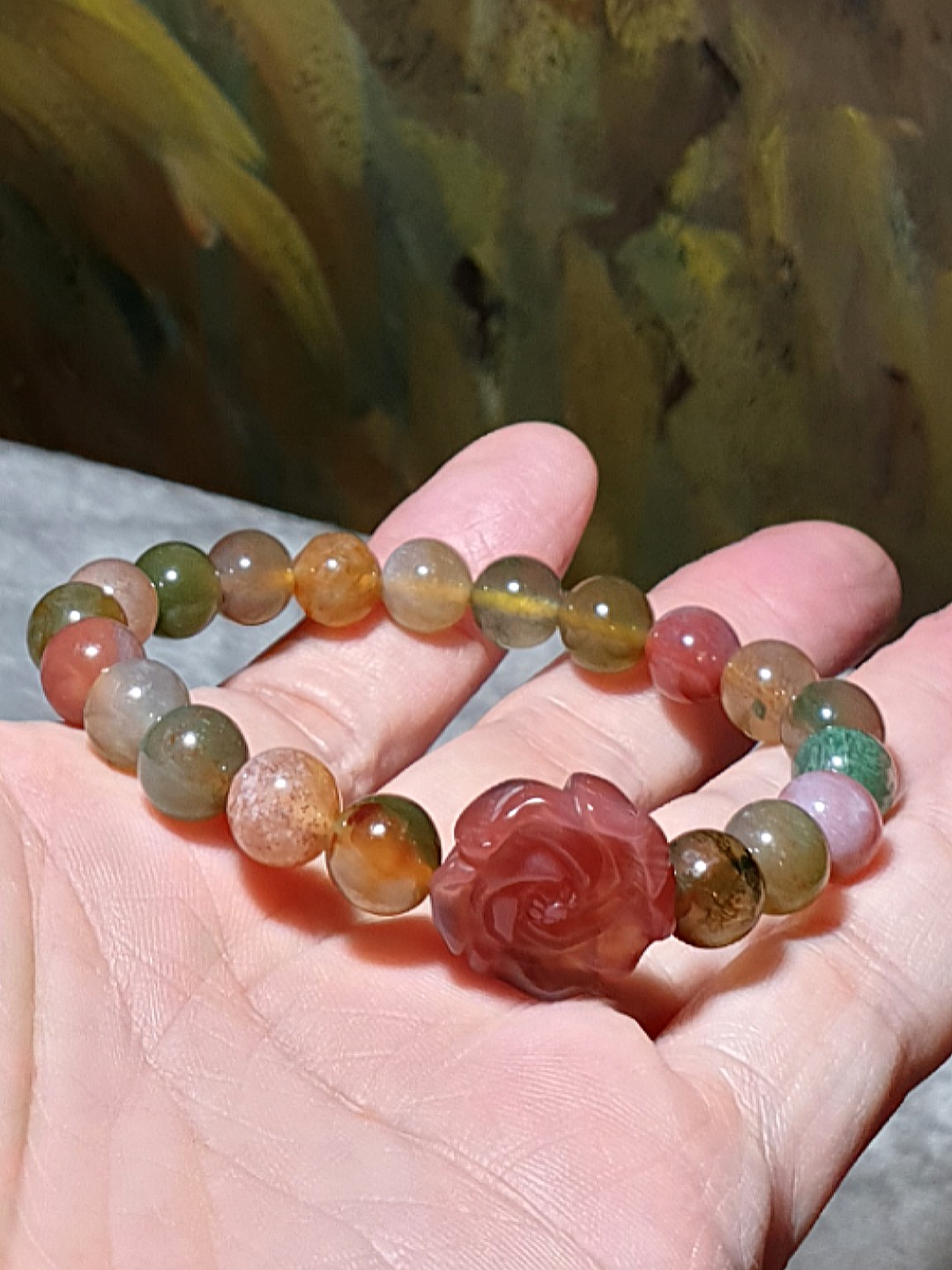 Agate stone online bracelet multicolor