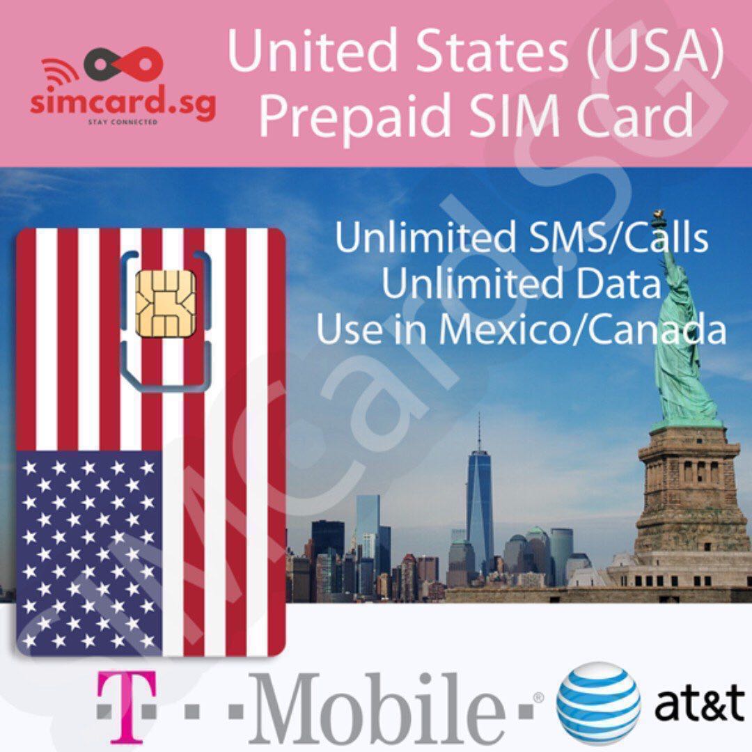 USA Prepaid SIM Card with Unlimited Pack