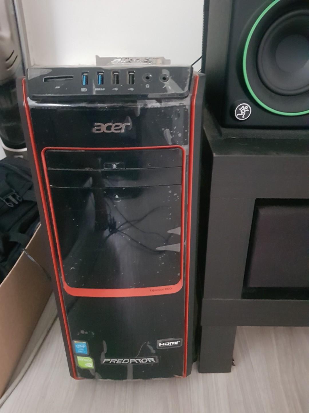 Acer Predator i7 4770 GTX 1050 TI 4GB 500GB Samsung 860 EVO SSD EndGameYourExcess Computers Tech Parts Accessories Computer Parts on Carousell