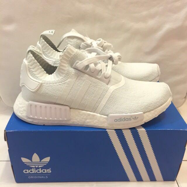 adidas gazelle silver green womens Adidas NMD_R1 PK Men's Shoes White/White/Black main image 1