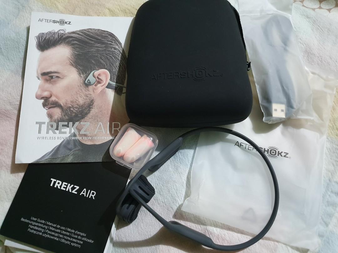 Aftershokz Trekz Air Open Ear Wireless Bone Conduction Headphones Electronics Others On Carousell