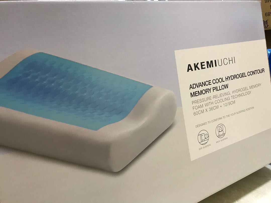 Akemi Uchi advance cool hydrogel contour memory pillow firm type