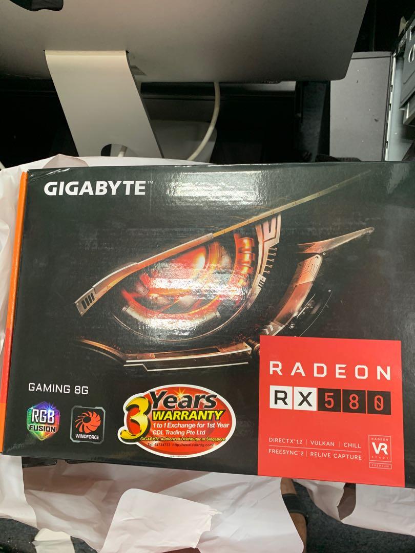 Amd Rx 580 8gb For Sale Electronics Computer Parts Accessories On Carousell