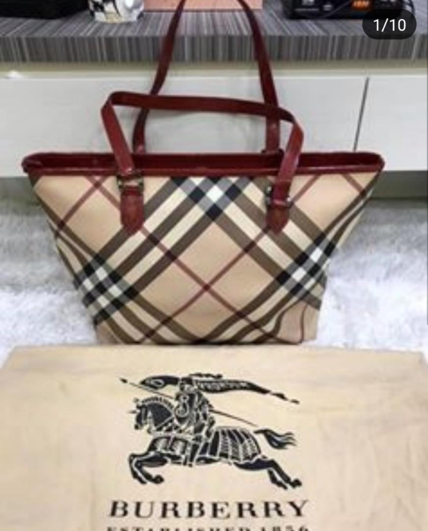 Burberry sales zip tote