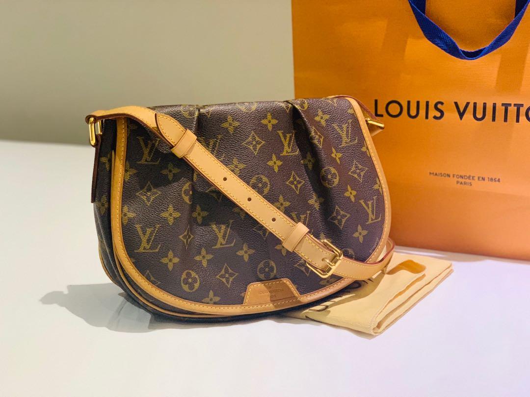 Authentic Louis Vuitton Monogram Menilmontant PM M40474 Shoulder Cross Bag  7989G