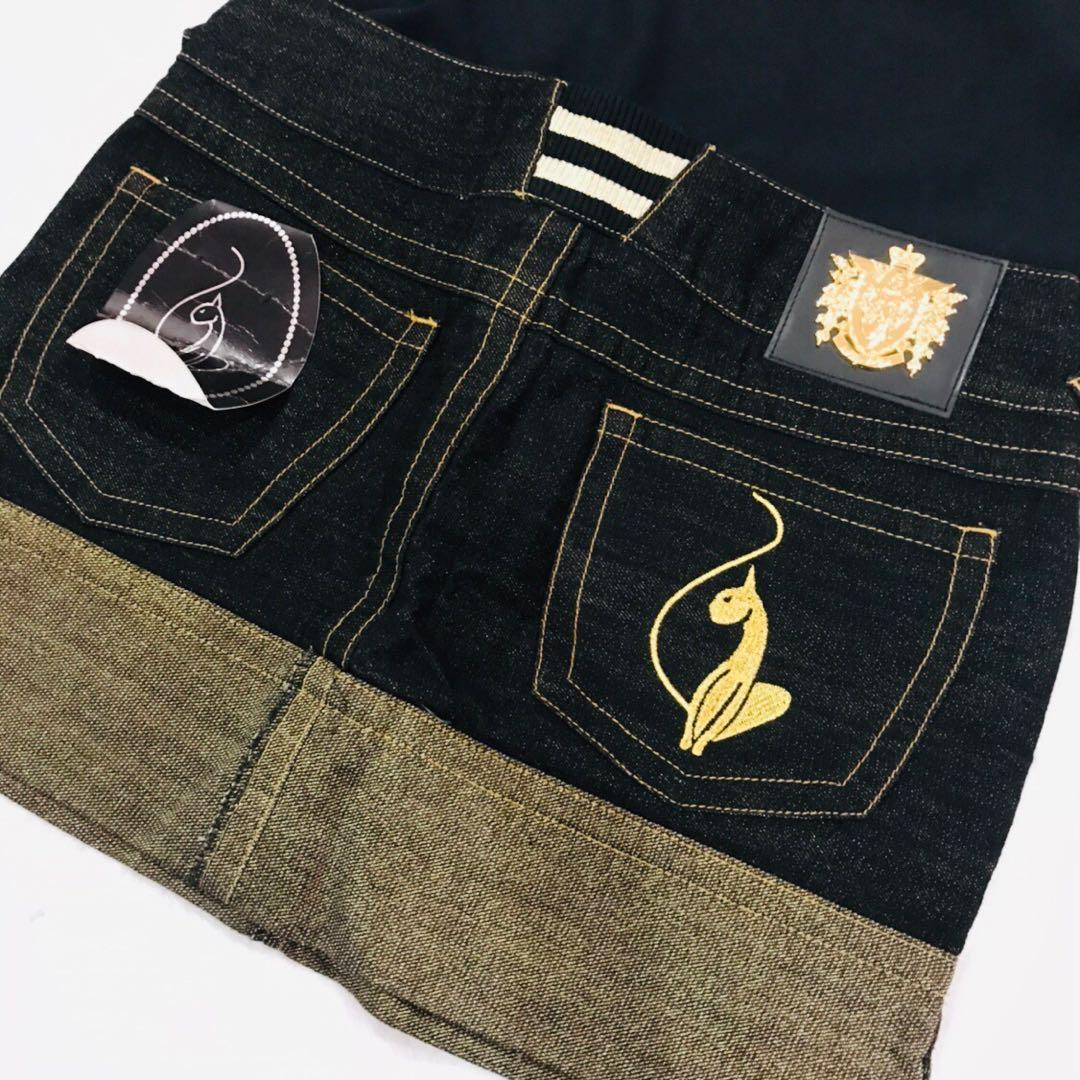 baby phat denim skirt