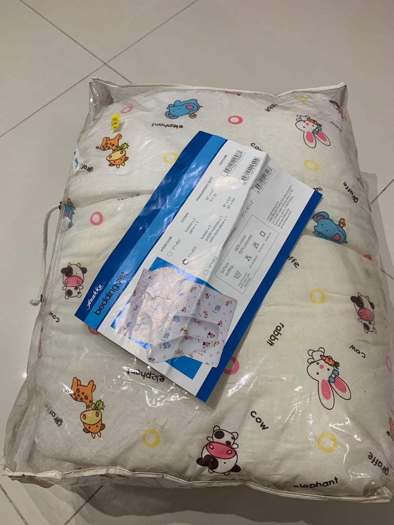 Bedding Set Free Nursing Pillow Babies Kids Cots Cribs On