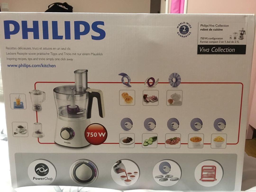 BNIB Philips food processor HR7761, TV & Home Appliances, Kitchen