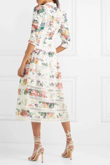 BNWT Authentic ZIMMERMANN Allia Pintuck Long Dress