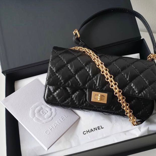 Chanel 2.55 belt discount bag