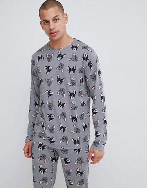 men's bulldog pajamas
