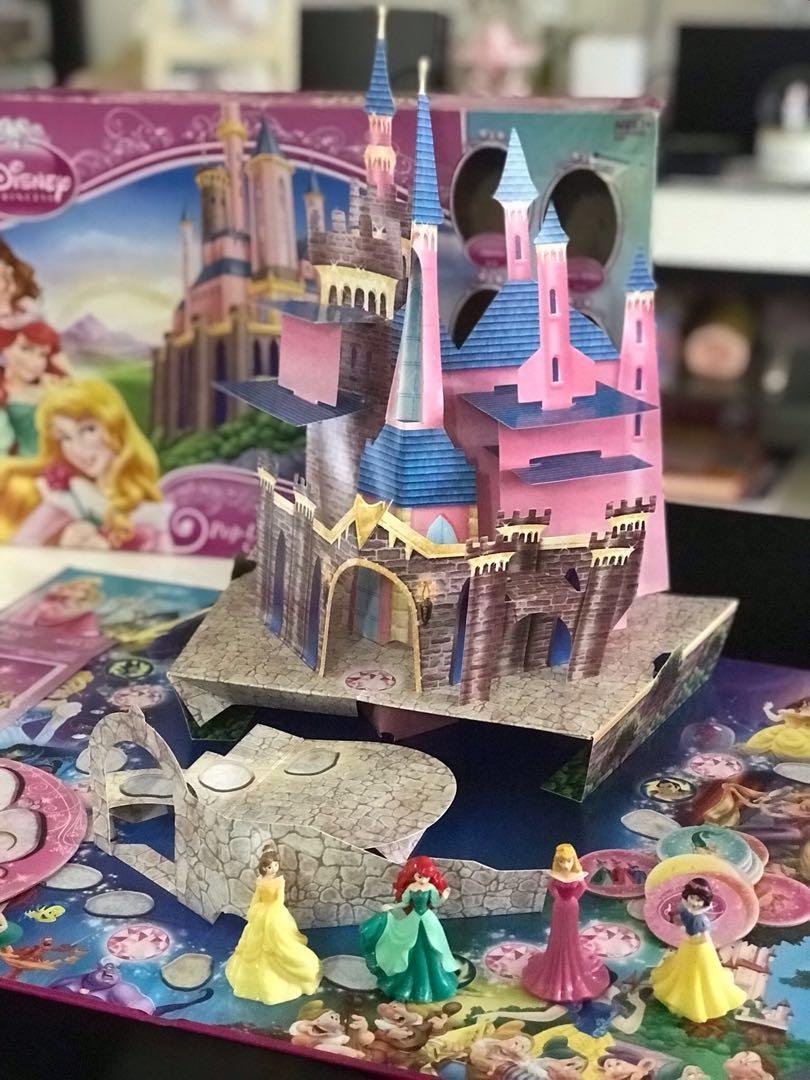 Disney Princess Pop Up Magic Castle Board Game Babies Kids Toys Walkers On Carousell Fold the tabs, at the bottom of the castle, along the dotted lines and tape it to. carousell