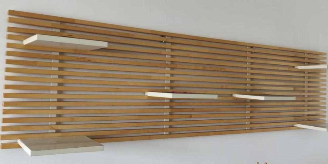 Display Shelf Bed Headboard Furniture Shelves Drawers On