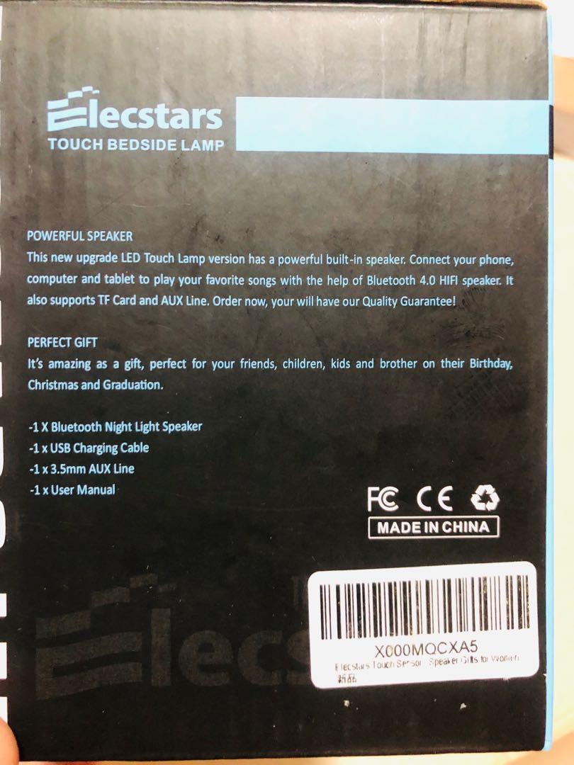 elecstars touch bedside lamp manual