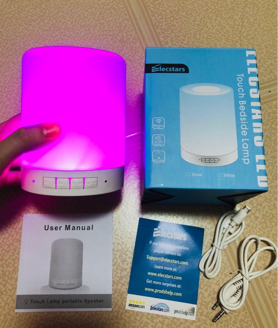 Elecstars touch bedside lamp manual top