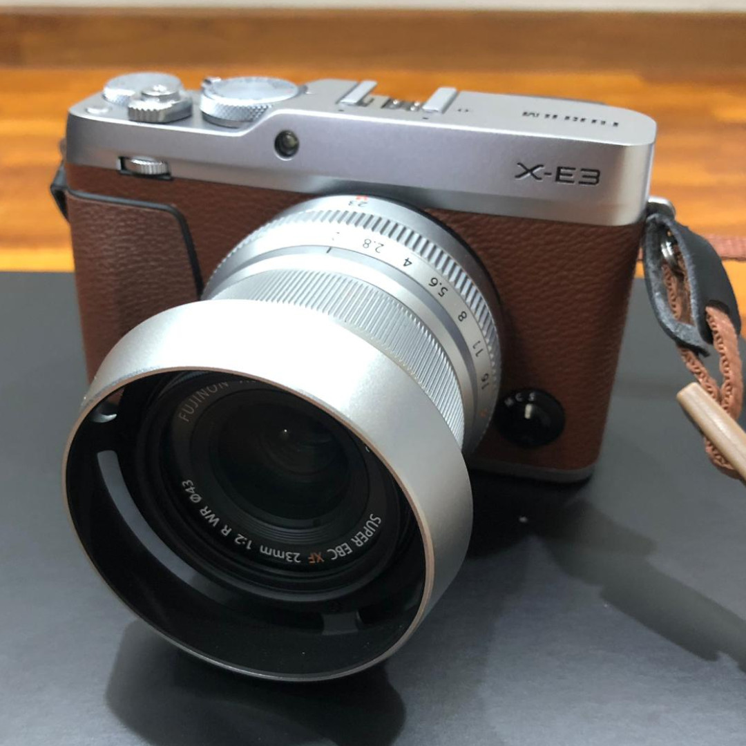 Fujifilm X E3 With Xf23mmf2 R Wr Limited Edition Brown Marron