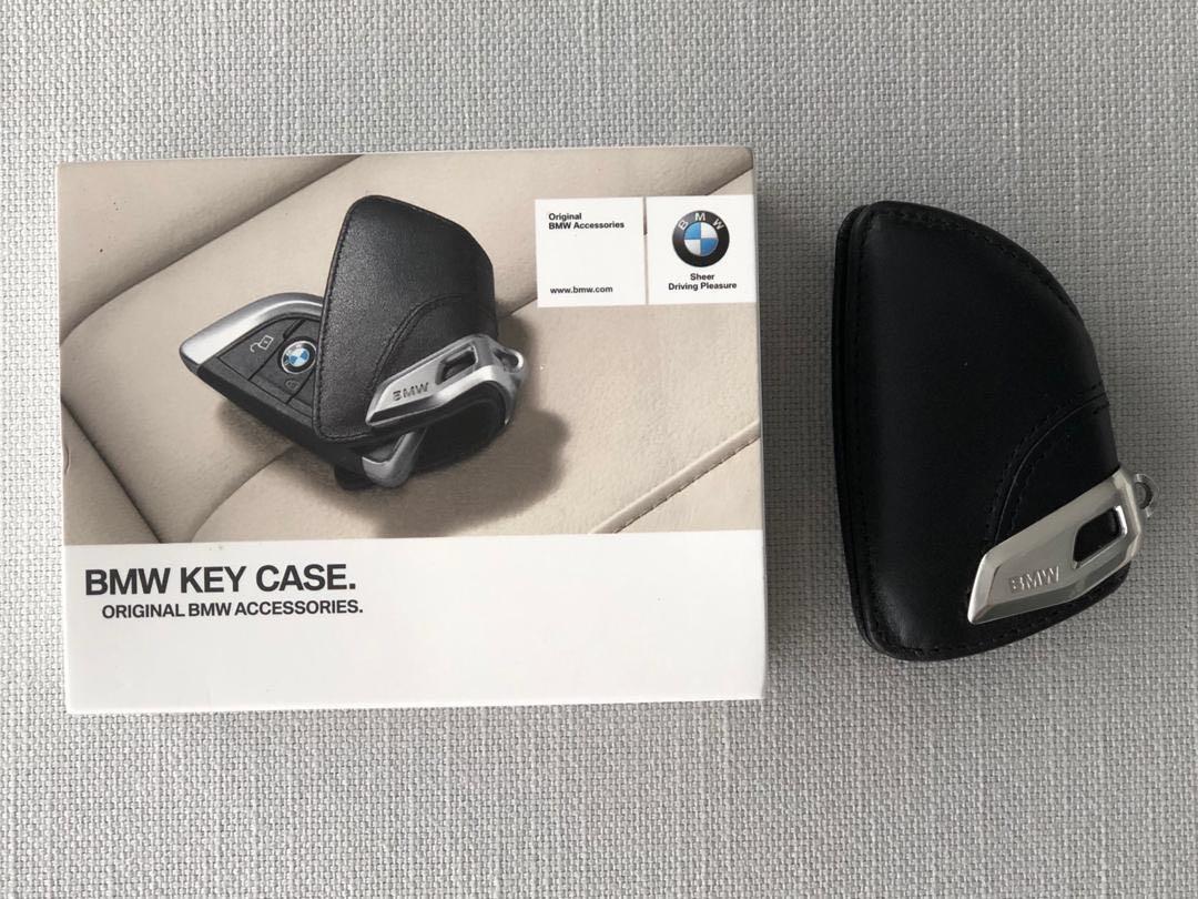 Genuine BMW 82-29-2-344-033, Leather Key Case with Stainless Steel Clip -  Black, FREE Shipping on Most Orders $499+ OEMG!