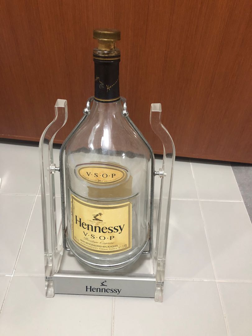 Hennessy empty bottle, Food & Drinks, Alcoholic Beverages on Carousell