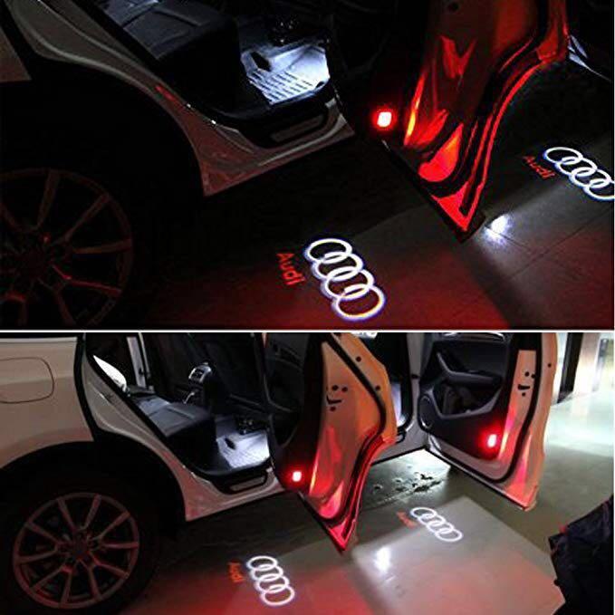 HG114] Audi 2 pieces Car Door Lights LED 3D Car Ghost Shadow Light Entry Lighting  Welcome Projector Lamp Logo Light, Car Accessories, Electronics & Lights on  Carousell