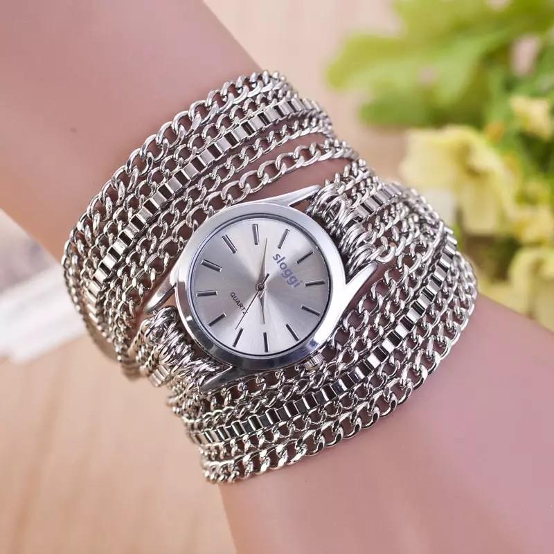 Gold chain watches for ladies best sale