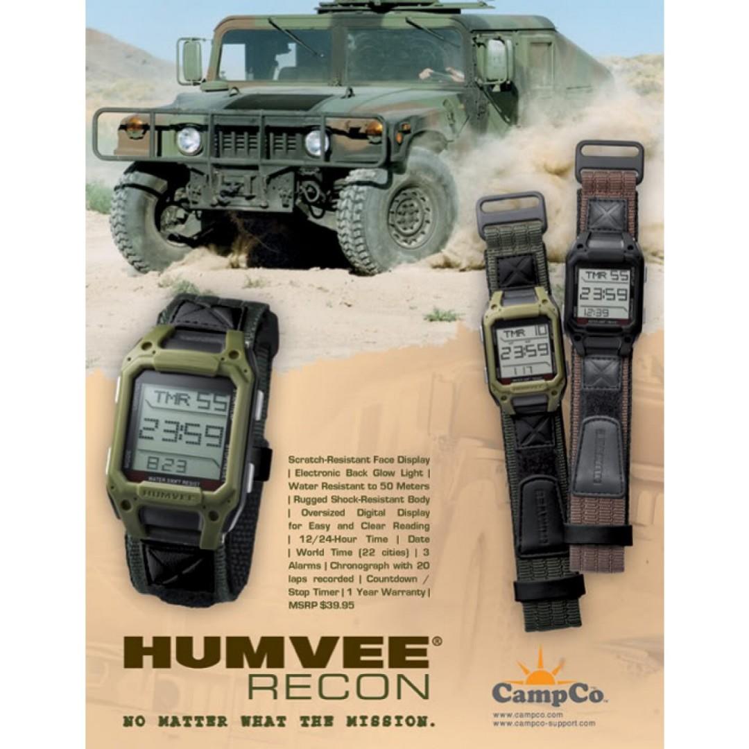 Humvee HMV W RCN BLK Black OD Green Humvee Recon Digital Watch