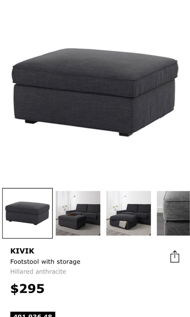 Ikea kivik sofa foot rest, Furniture & Home Living, Furniture, Sofas on