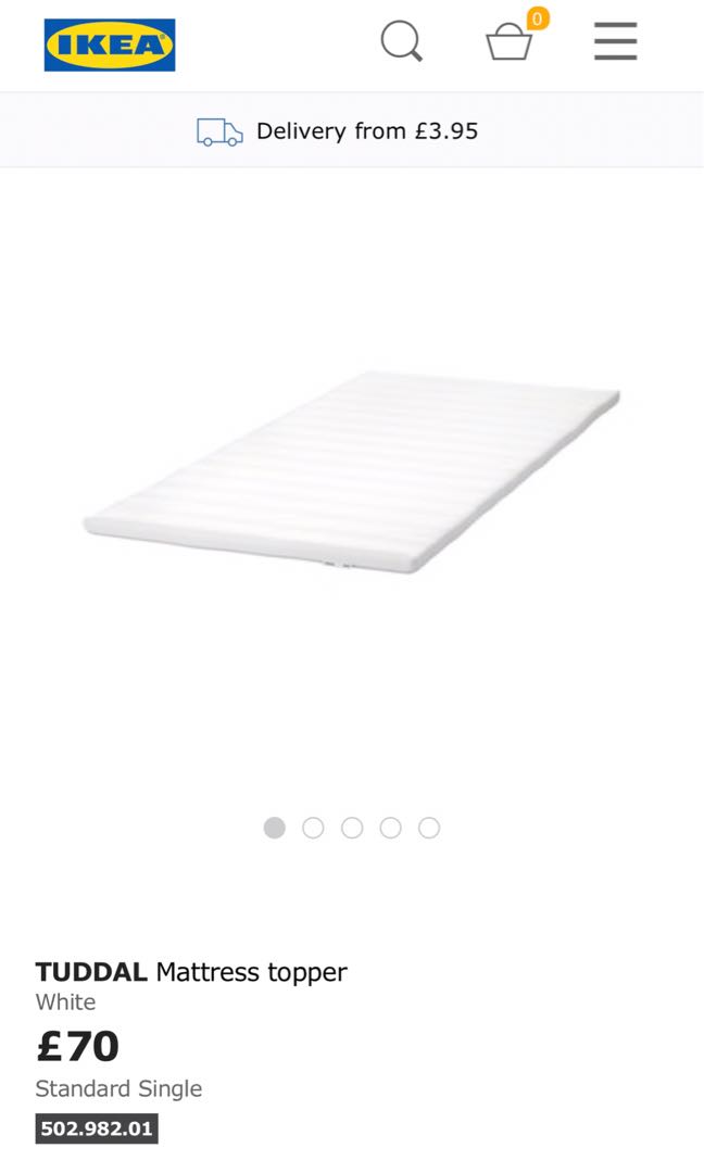 IKEA Mattress topper, Furniture & Home Living, Furniture, Bed Frames