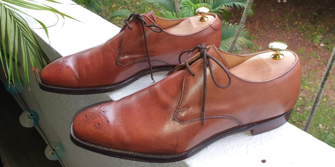Joseph Cheaney Brown Derby Shoes, Men's 