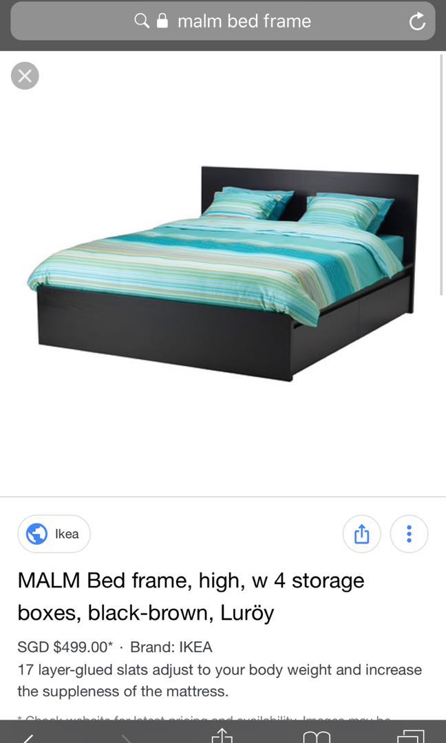 Malm Ikea Bed Frame And Mattress