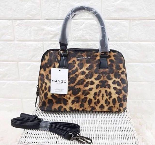 Mango outlet leopard bag