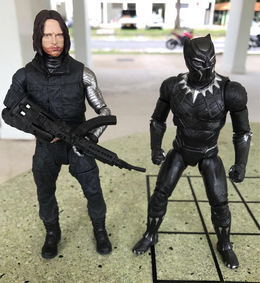 Marvel Black Panther And Marvel Select Winter Soldier Civil War